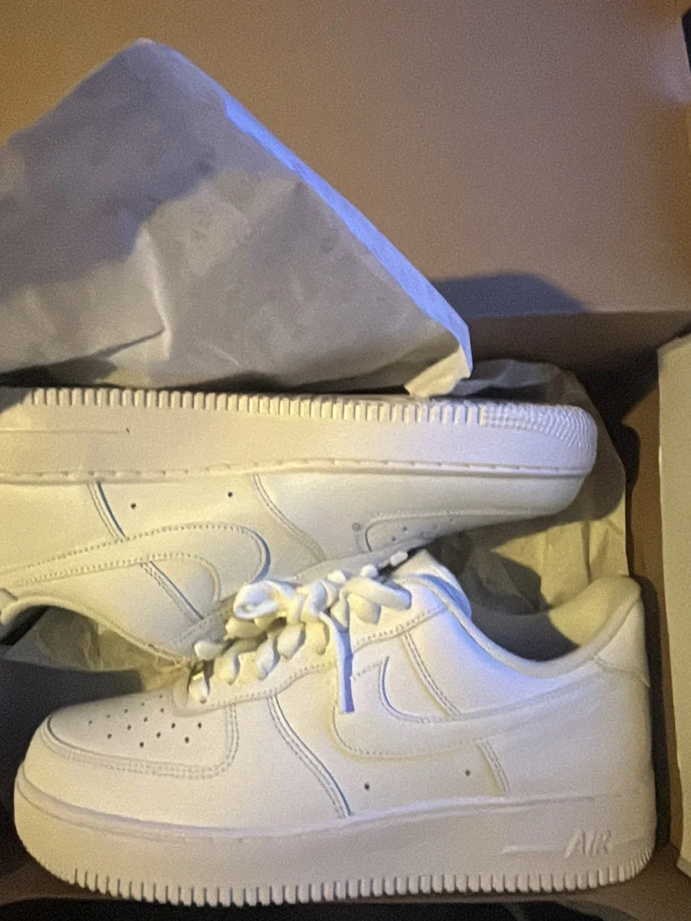 Nike White Low-Top Leather Sneakers